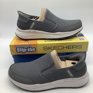 Skechers Hands Free Slip ins Equalizer 5.0 Drayze Charcoal Gray Mens Size 13 New